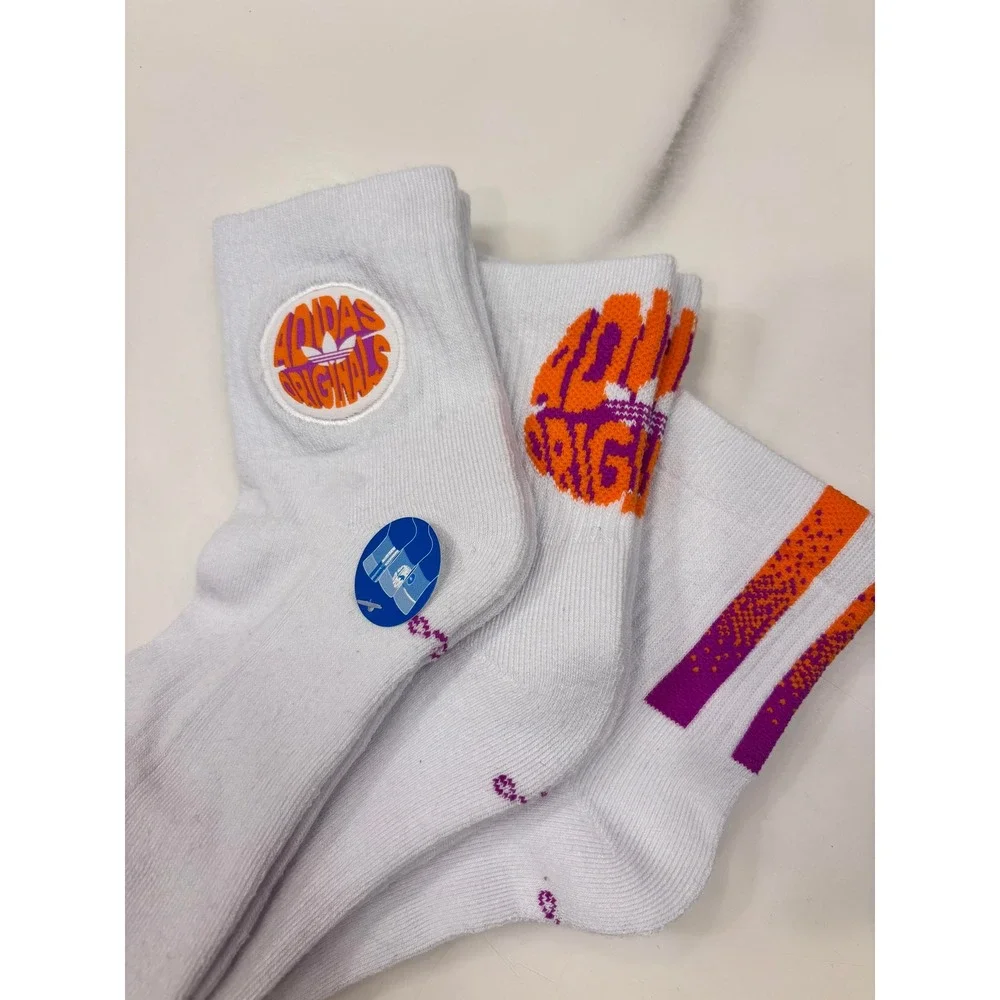 Adidas Originals Mens Spiral 3-Pack Quarter Socks